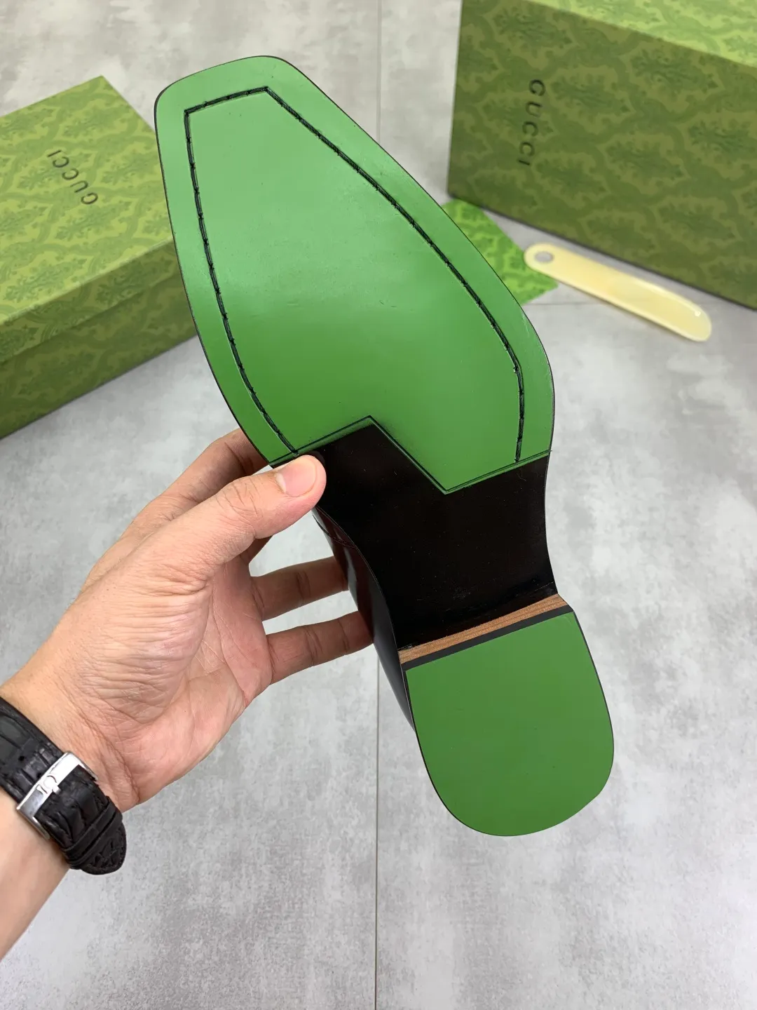 Men's Men's Shoes 💰P580 [New Style] 💰💎💎💎 [Gucci] GUCCI high-end men's formal business leather shoes, original order 1:1! Original imported high-end calfskin, original metal buckle, imported first-layer pigskin lining for feet, original high-end outsole, men's shoe size: 38-44